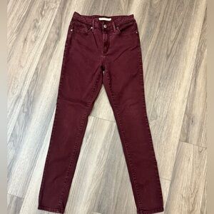 Levi's 721 High Rise Skinny Jean sz 27